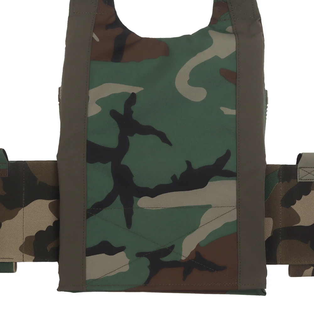 LV119-Juego de portador de placa táctica, hombreras gruesas, chaleco de caza de liberación rápida con bolsa Triple 5,56, aparejo de pecho Airsoft - imagen 5