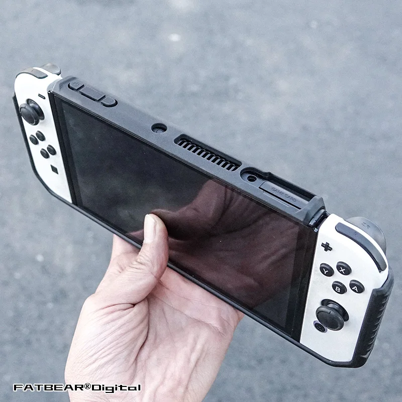 Fat Bear adecuado para consola de juegos NS Swi tch OLED, funda protectora táctica anticaída - imagen 3