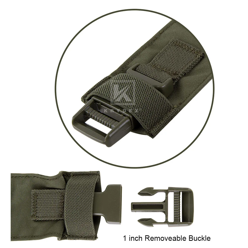 KRYDEX Micro Fight Fat Strap H arnés para MK3 MK4 D3CRM plataforma de pecho estilo Spiritus correa de hombro y trasera con hebilla masculina y femenina - imagen 4