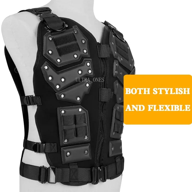 Chaleco táctico de entrenamiento de tiro, chaleco Molle, Airsoft, Paintball, a prueba de golpes, traje de armadura de caza al aire libre - imagen 5