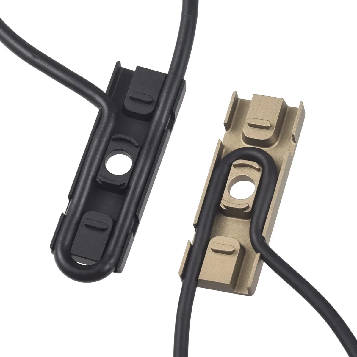 Sistema de guía de alambre de Metal Keymod de M-LOK de aluminio CNC táctico, cubierta de riel de gestión de cables, accesorio de equipo de caza de montaje fijo trasero - imagen 3