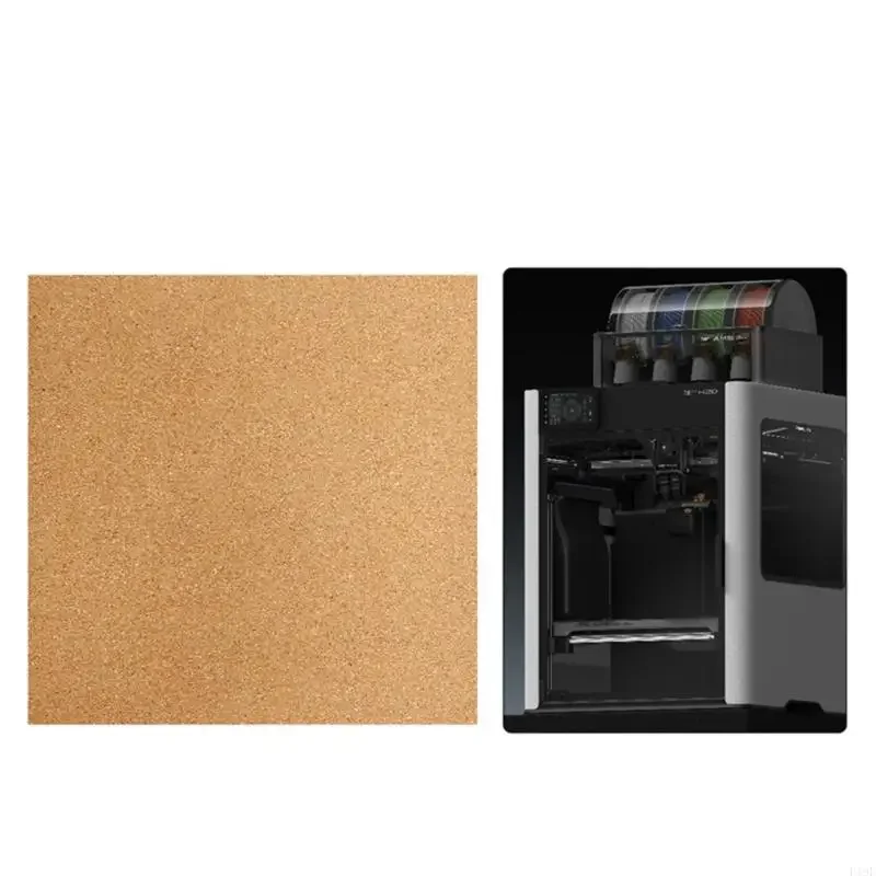 Tablero corcho multiusos 300mm, rodajas cuadradas corcho, tabla tallado fácil corte para accesorios impresora - imagen 4