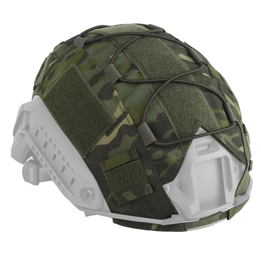 Funda táctica para casco MH PJ BJ OPS-Core, cubierta rápida para casco de Paintball Airsoft con cordón elástico - imagen 2