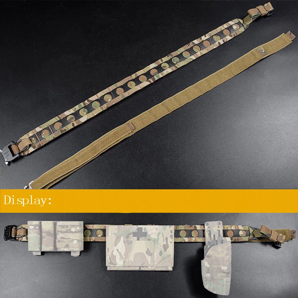 Cinturón táctico de liberación rápida, cinturón Molle de hebilla de Metal, ligero, Airsoft, Paintball, 2 pulgadas - imagen 3