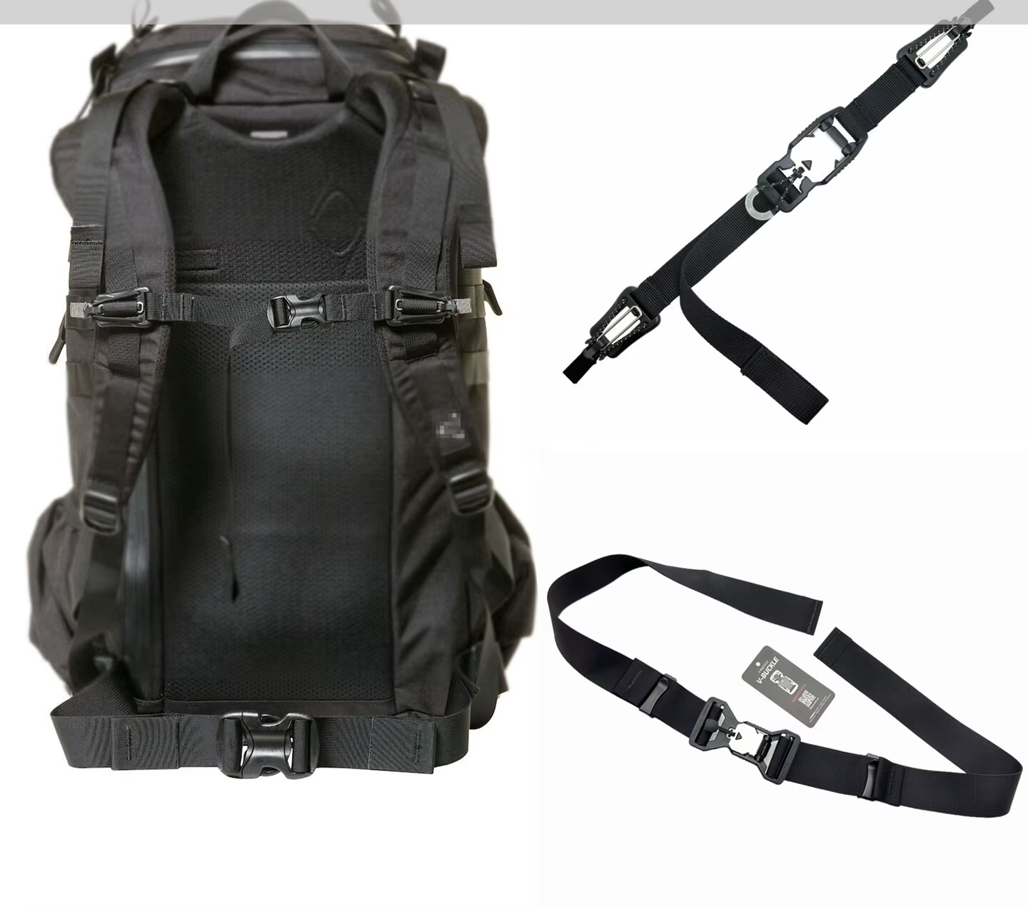 Correa táctica de pecho para mochila con liberación rápida y hebilla - imagen 4
