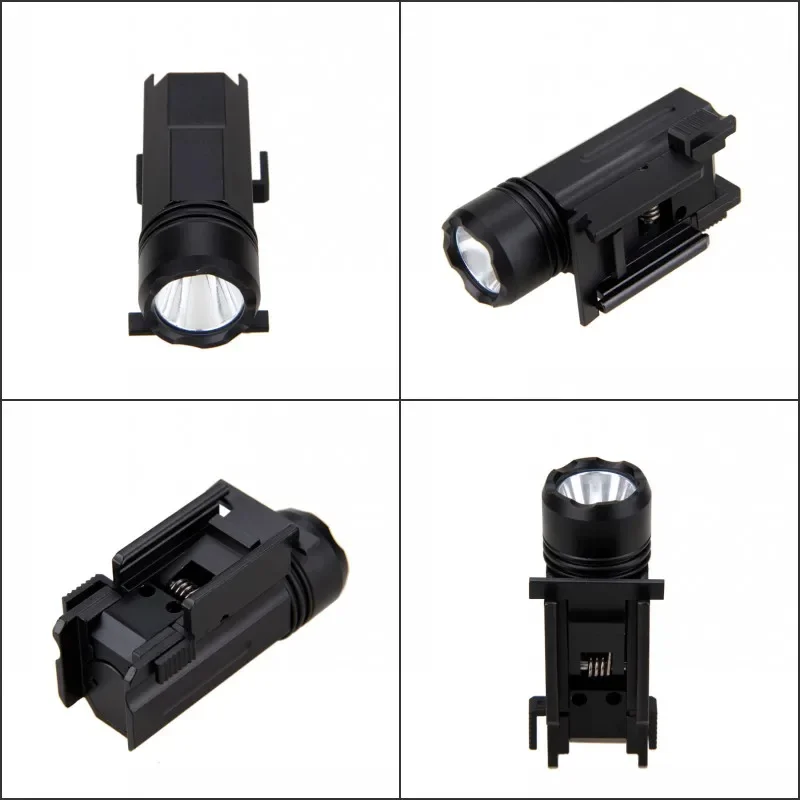 Linterna táctica para pistola Airsoft LED Glock 17 19, luz de Flash para pistola, linterna táctica con soporte de riel Pictinny de 20mm - imagen 3