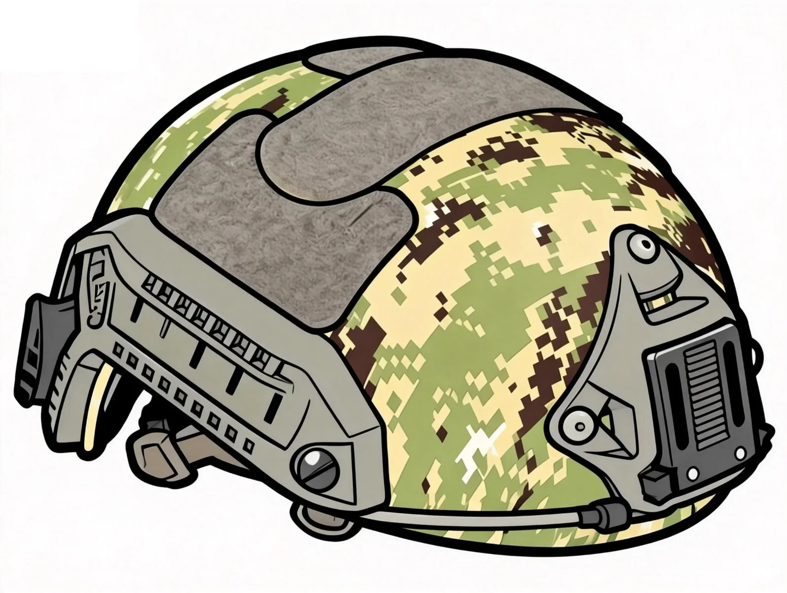 Casco táctico ligero FMA – Marítimo multicam desértico para exteriores
