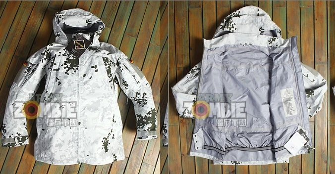 Abrigo impermeable de camuflaje manchado de nieve, pantalones cortavientos tácticos, traje de esquí - imagen 2