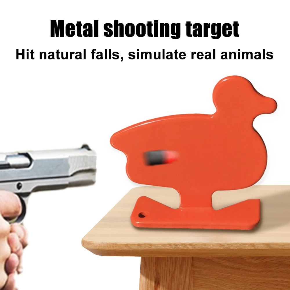 Objetivo de tiro de Metal, objetivo de acero para entrenamiento de puntería, práctica de silueta Animal, accesorios de tiro de caza, 4 Uds. - imagen 2