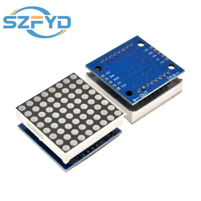 Módulo de Control de matriz de puntos MAX7219, controlador de Control de microcontrolador, KIT DIY, módulo LED MCU, módulo de pantalla - imagen 2