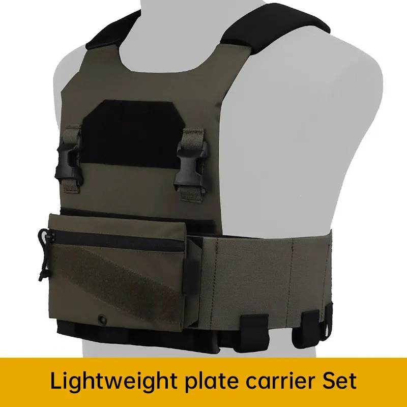 Conjunto de chaleco de combate militar ligero para AC-1, chaqueta de entrenamiento para juegos CS al aire libre, QASM, hebilla en el pecho, envoltura en la cintura, bolsa de almacenamiento de seguridad - imagen 5