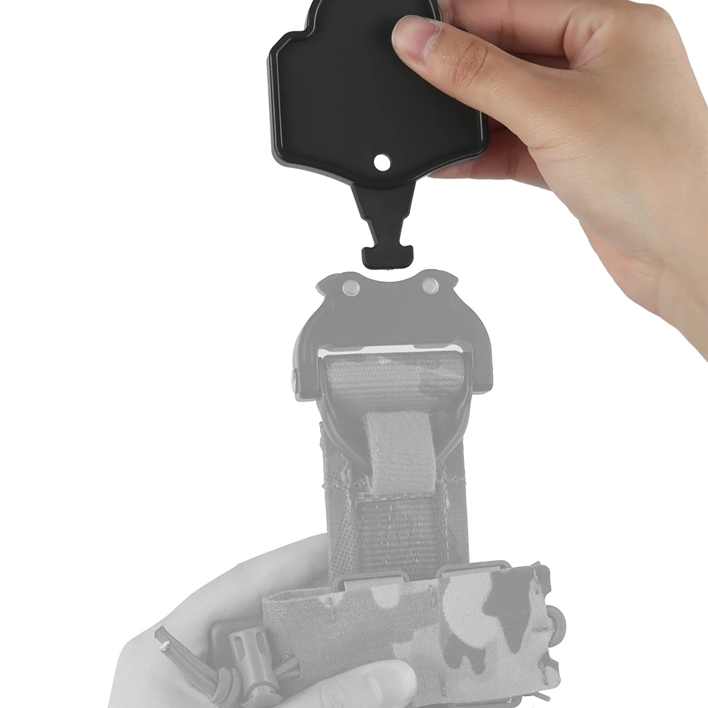 Cinturón táctico con gancho, cinturones para colgar en la cintura, exhibición del armario, hebilla de nailon de despliegue rápido, faja de caza Aisoft, accesorios colgantes - imagen 4