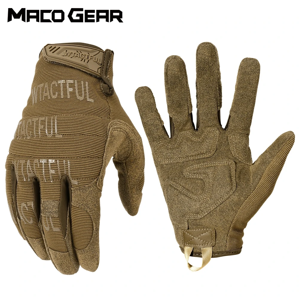 Guantes tácticos al aire libre entrenamiento combate deporte senderismo escalada tiro caza montar ciclismo dedo completo mitones antideslizantes - imagen 5