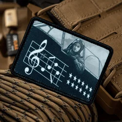 Let us Live-Parche táctico impreso, parches de gancho y bucle, insignia de moral militar, apliques, brazalete, pegatinas para mochila