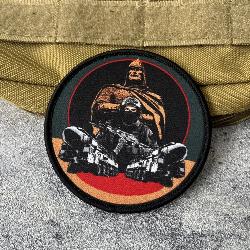 Parche de insignia de moral de soldados Chevron, brazalete militar táctico, gancho y bucle, mochila para exteriores, accesorios para sombrero, pegatina