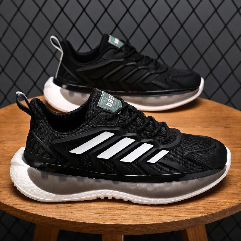 Zapatillas de deporte de malla transpirable para Hombre, Zapatos deportivos informales planos, cómodos, para correr - imagen 2