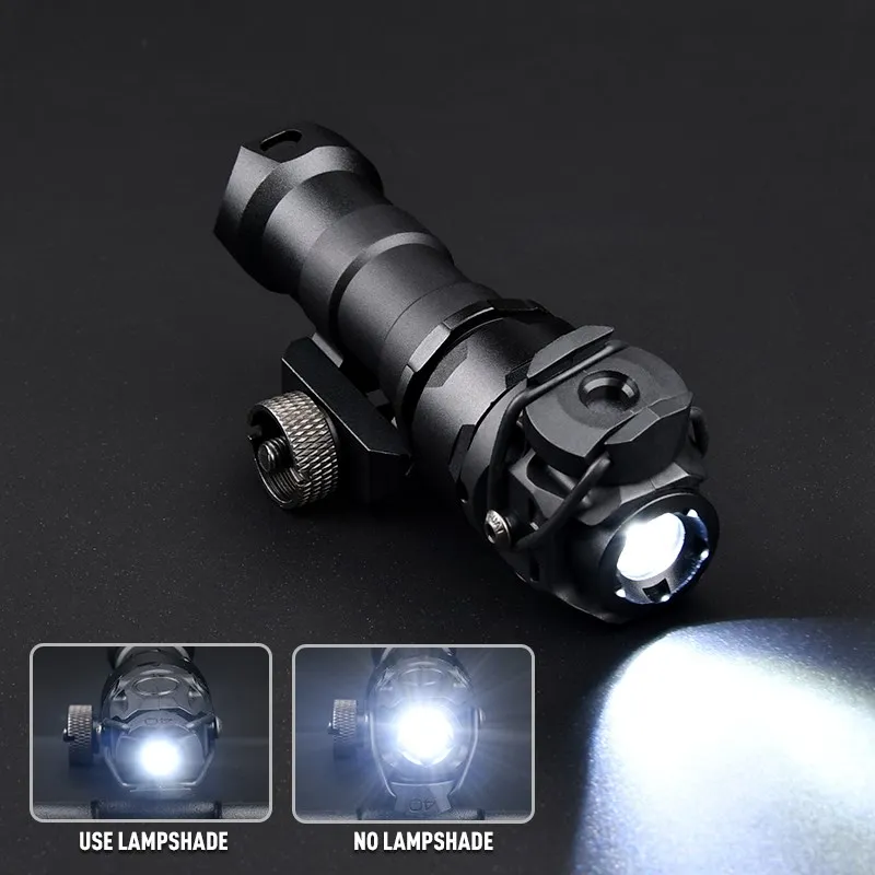 WADSN-linterna táctica militar de Metal KIJI K1-10, Luz LED blanca de 500 lúmenes, apta para riel de 20mm, para caza, Airsfot, arma, lámpara de explorador - imagen 2