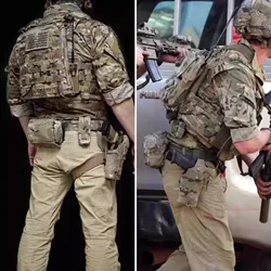 Shekkingears Revolver Pantalones tácticos ripstop cargo para senderismo