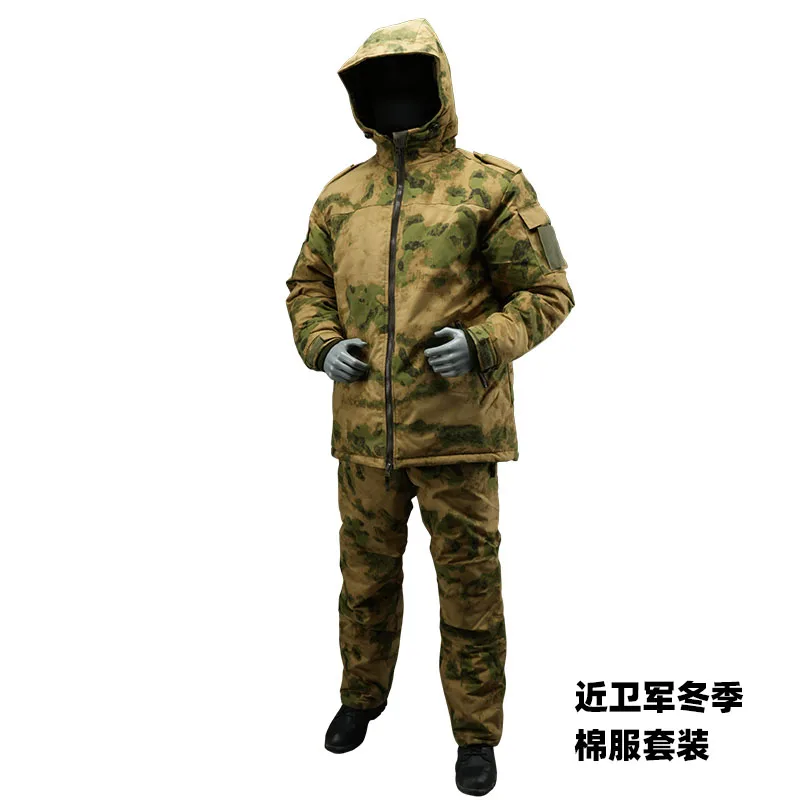 Conjunto táctico al aire libre de algodón caliente al aire libre conjunto ruso de algodón de invierno conjunto a prueba de frío - imagen 5