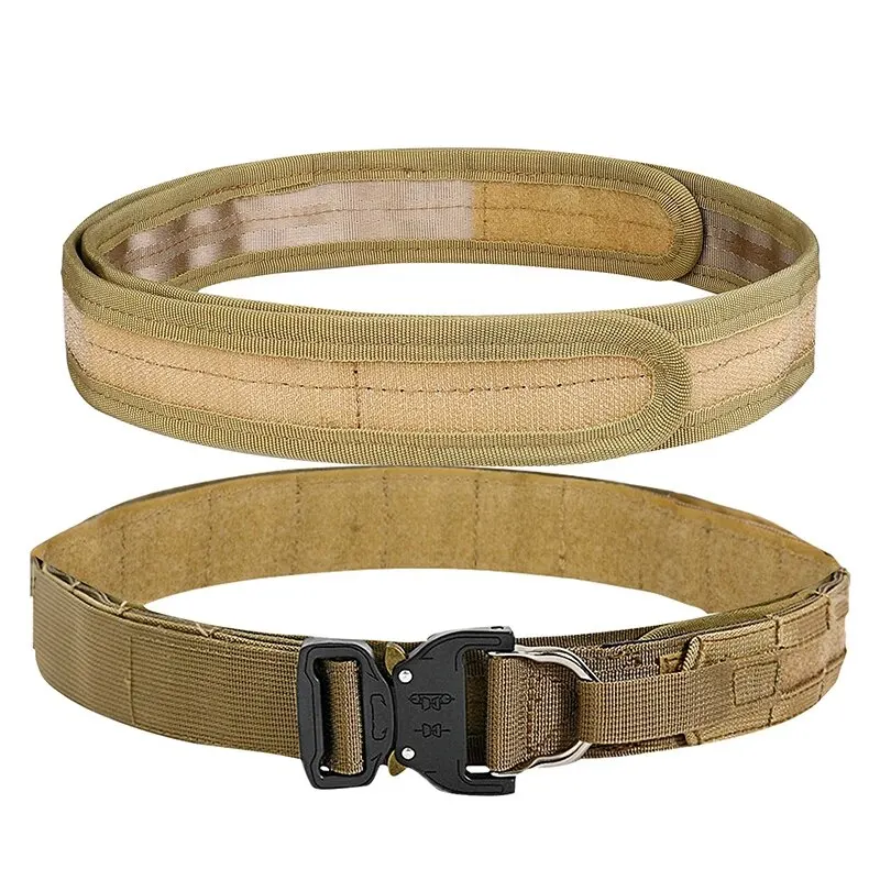 Cinturón de combate táctico MOLLE de 1,5 pulgadas, equipado con cinturón interior y almohadilla interior antideslizante, cinturón de sistema de liberación rápida 2 en 1. - imagen 3