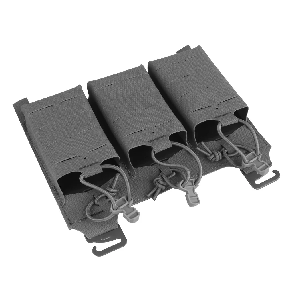Bolsa magnética Triple 5,56 V5 PC con hebilla en G integrada, cuña Kydex insertada en el chaleco de caza, portador de placa táctica - imagen 5