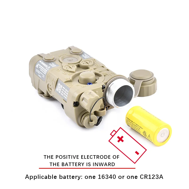 WADSN táctica Airsoft NGAL versión Simple punto rojo verde azul indicador luz LED blanca ajuste 20mm Rail caza arma láser - imagen 5