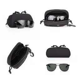 Estuche táctico MOLLE para gafas de caza en nailon resistente