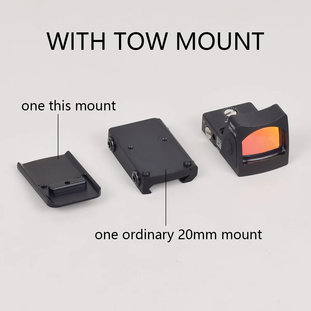 Mira táctica de punto rojo, Metal, nailon, SR RM RM HD RMCC, Mini óptica ajustable, mira telescópica, pistola de mira para Rifle, compatible con Glock 17 19 AR15 M4 - imagen 5