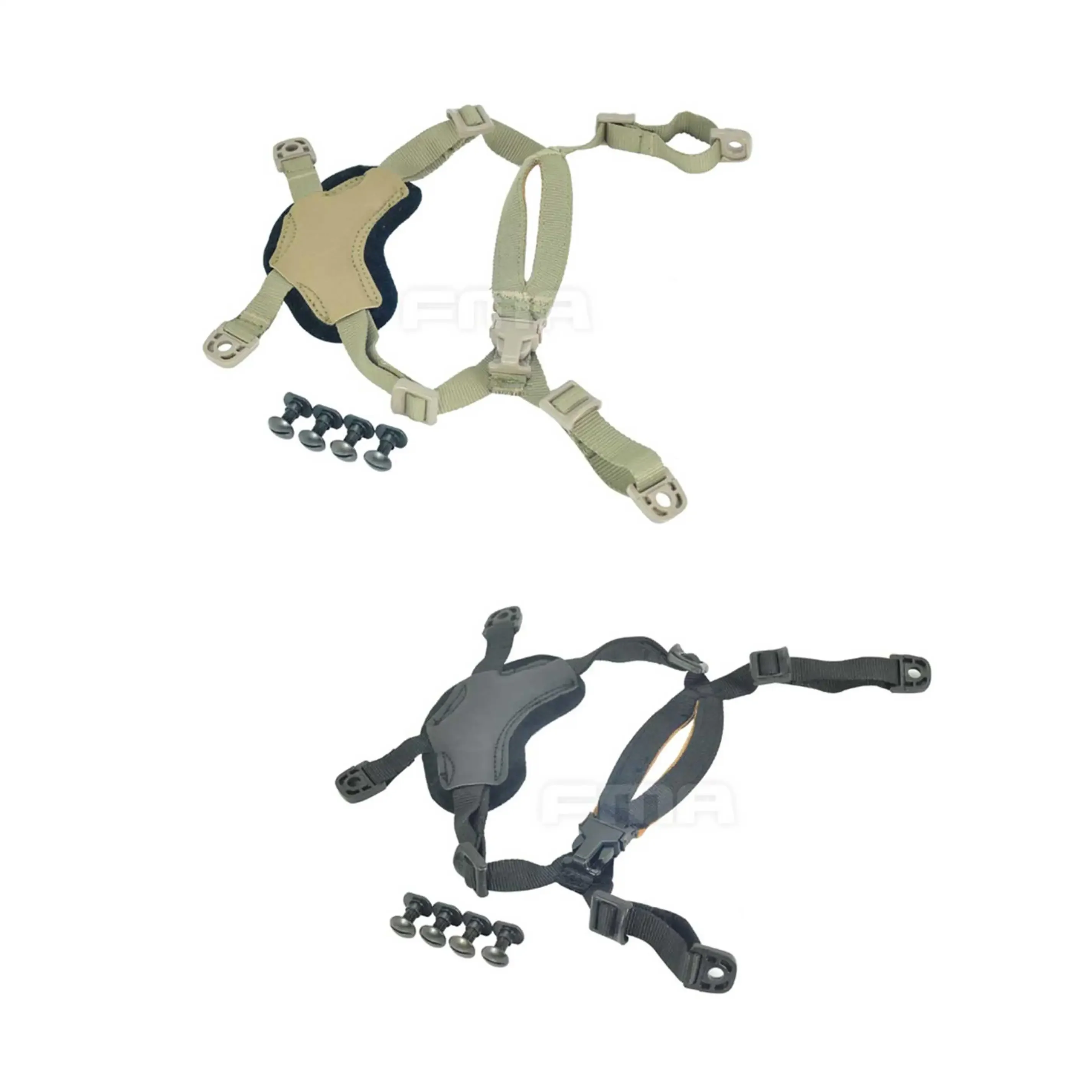 Correa táctica para la barbilla del sistema de suspensión Airsoft para casco