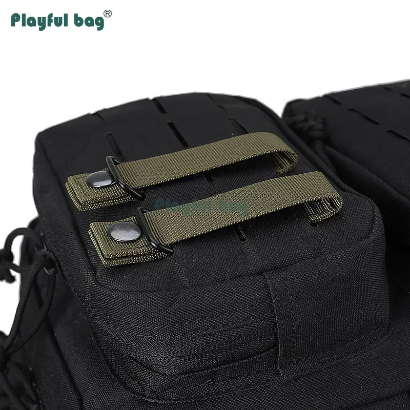 Hebilla táctica MOLLE tira correas cinta de fijación rápida multifuncional caza mochila accesorios Airsoft AQB152 - imagen 2