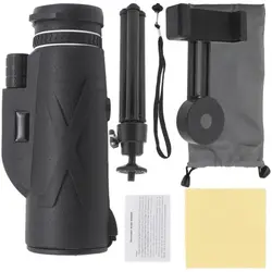 80x Zoom 50000M HD Bak4 binoculares potentes portátiles telescopio profesional de largo alcance Monocular caza Camping