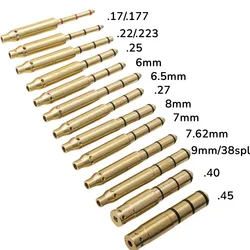 Mira láser táctica.177/22LR/.223Rem/9mm/.38spl/.17/.40/.45 Cal Laser Boresighter