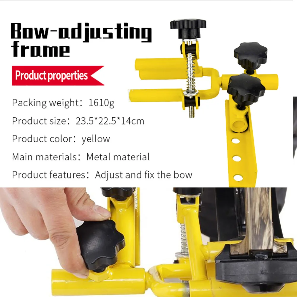 Arcos compuestos y flechas de Metal, soporte de equipo ajustable, marco de ajuste de barrena giratoria para ajustar y fijar, tornillo de banco de arco de tiro con arco - imagen 4