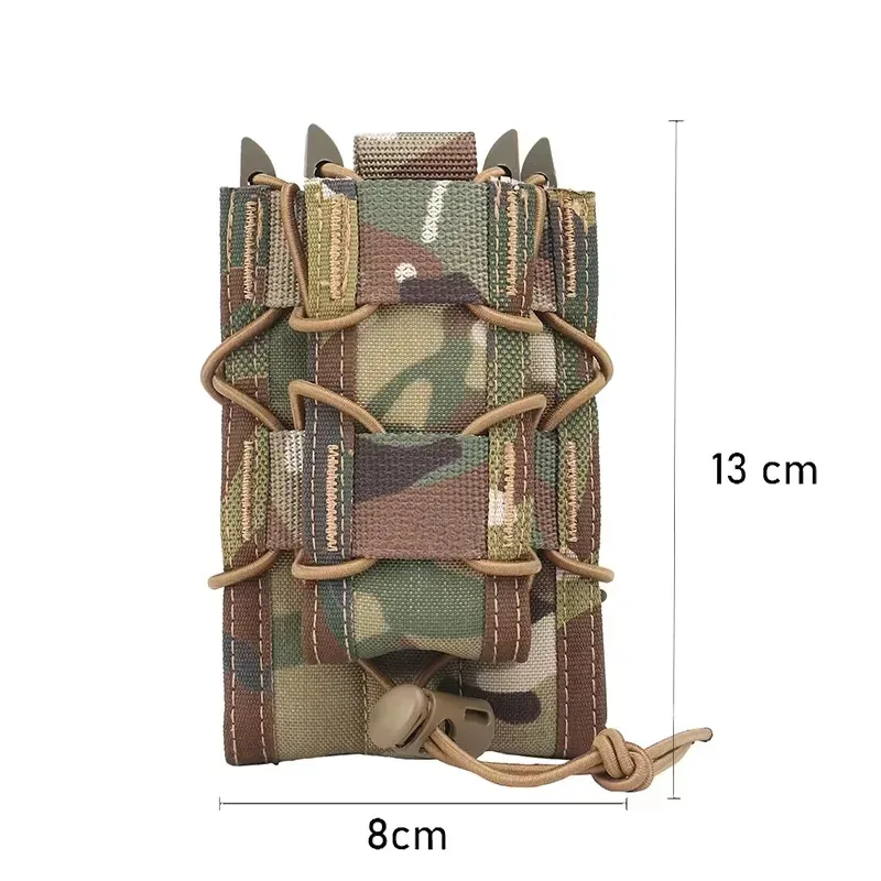 Bolsa táctica doble para revistas, 5,56 y 9mm, Compatible con AK, M4, AR15, accesorio de caza - imagen 3