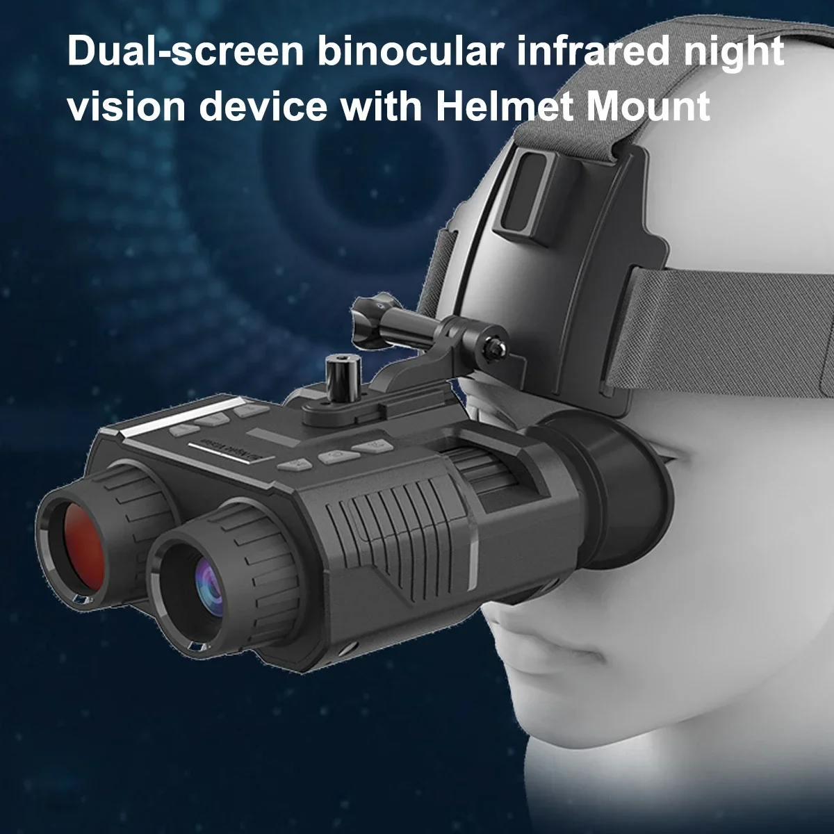 NV8000 3D binoculares de visión nocturna infrarroja telescopio 3000MAH batería montaje en cabeza cámara de oscuridad para gafas tácticas de caza - imagen 4