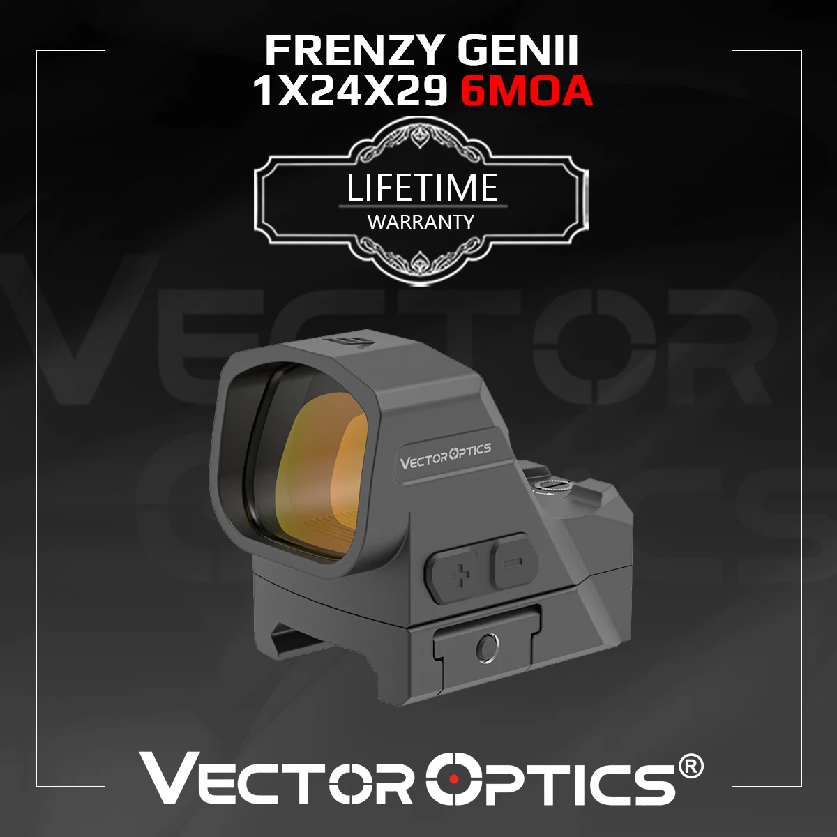 Vector Optics Frenzy GenII 1x24x29 Punto Rojo | 6 MOA para Apuntado Rápido | Ventana Grande | Resistente a Golpes 7075-T6 | Cambio Rápido de Batería - imagen 2