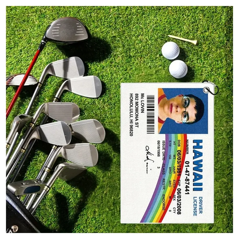 Toalla de Golf con Clip extraíble, bolsas de Golf, divertida toalla Premium de microfibra, suave y cómoda, accesorios deportivos para golfistas, 1 ud.