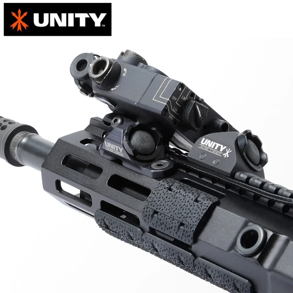 Interruptor de presión de botón caliente táctico Unity 7 "para Surefire M300 M600 2,5/3,5mm/SF Mod enchufe compatible con Mlok Keymod 20mm PEQ15 DBAL-A2 - imagen 3