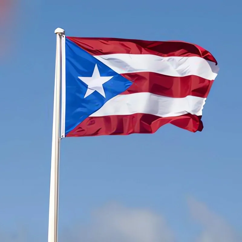 5 unids/lote bandera nacional de Puerto Rico 90x150cm bandera nacional de la Commonwealth de Puerto Rico al por mayor