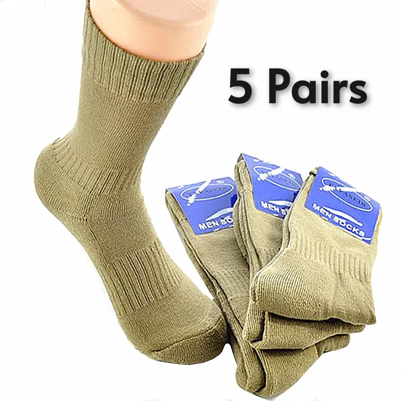 5 pares de calcetines deportivos militares para hombre, medias de escalada para senderismo, calcetines de compresión para hombre, calcetines largos militares de algodón para hombre