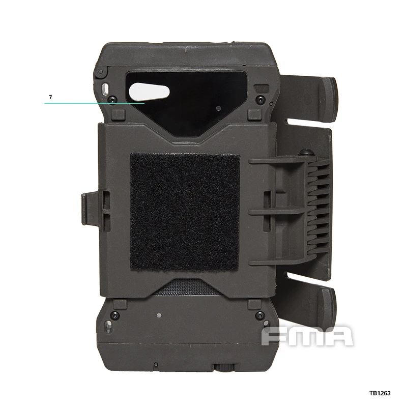 FMA soporte de módulo de montaje plegable para teléfono MOLLE integrado, chaleco táctico, funda de teléfono de montaje en pecho, bolsa móvil para 6/6S/7 TB1244 - imagen 3