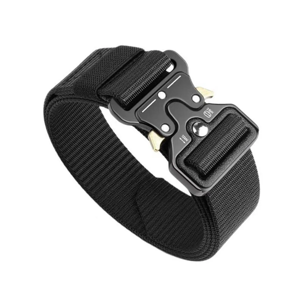 Cinturón de lona de nailon de grado táctico duradero para caza y supervivencia al aire libre |   Diseño multifunción de alta resistencia para uso masculino y unisex ​ - imagen 2