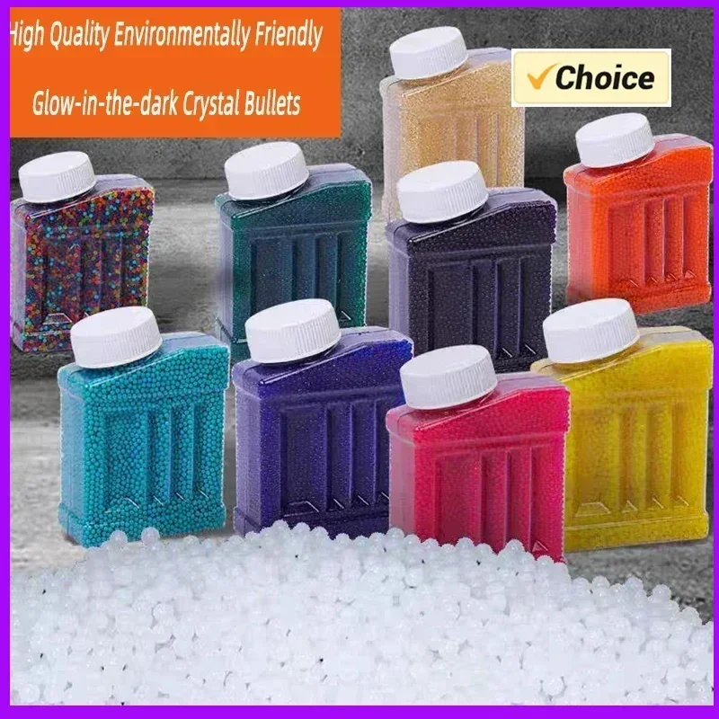 RRGel-pistolas de cristal en forma de perla, cuentas de agua para suelo, decoración de barro para boda, bolas de agua crecientes, recarga de bala Blaster DIY