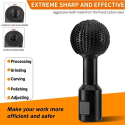 Accesorio de Cabezal de Pulido de Bola de Acero al Carbono, Herramienta Eléctrica para Tallar, Pulir y Grabar Madera