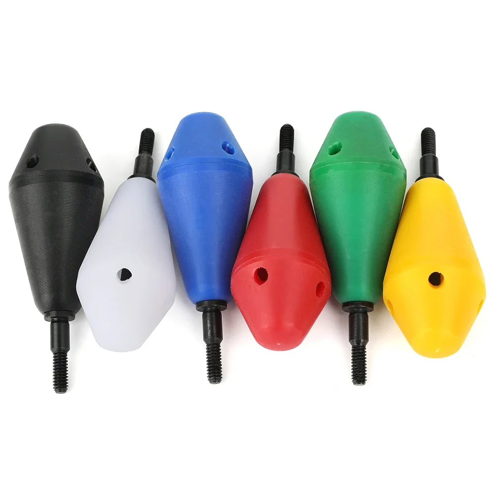 Silbato para tiro con arco de nailon, punta de flecha Universal con rosca de tornillo, arco de entrenamiento de tiro, accesorios de práctica de juego de flecha, 3/6/12 piezas - imagen 2