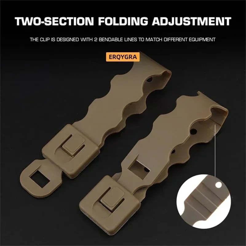 ERQYGRA-funda táctica Molle con Clip, sistema de bolsa de nailon bajo, accesorios de caza adecuados para pretina de la serie MG-F, nuevo equipo - imagen 3