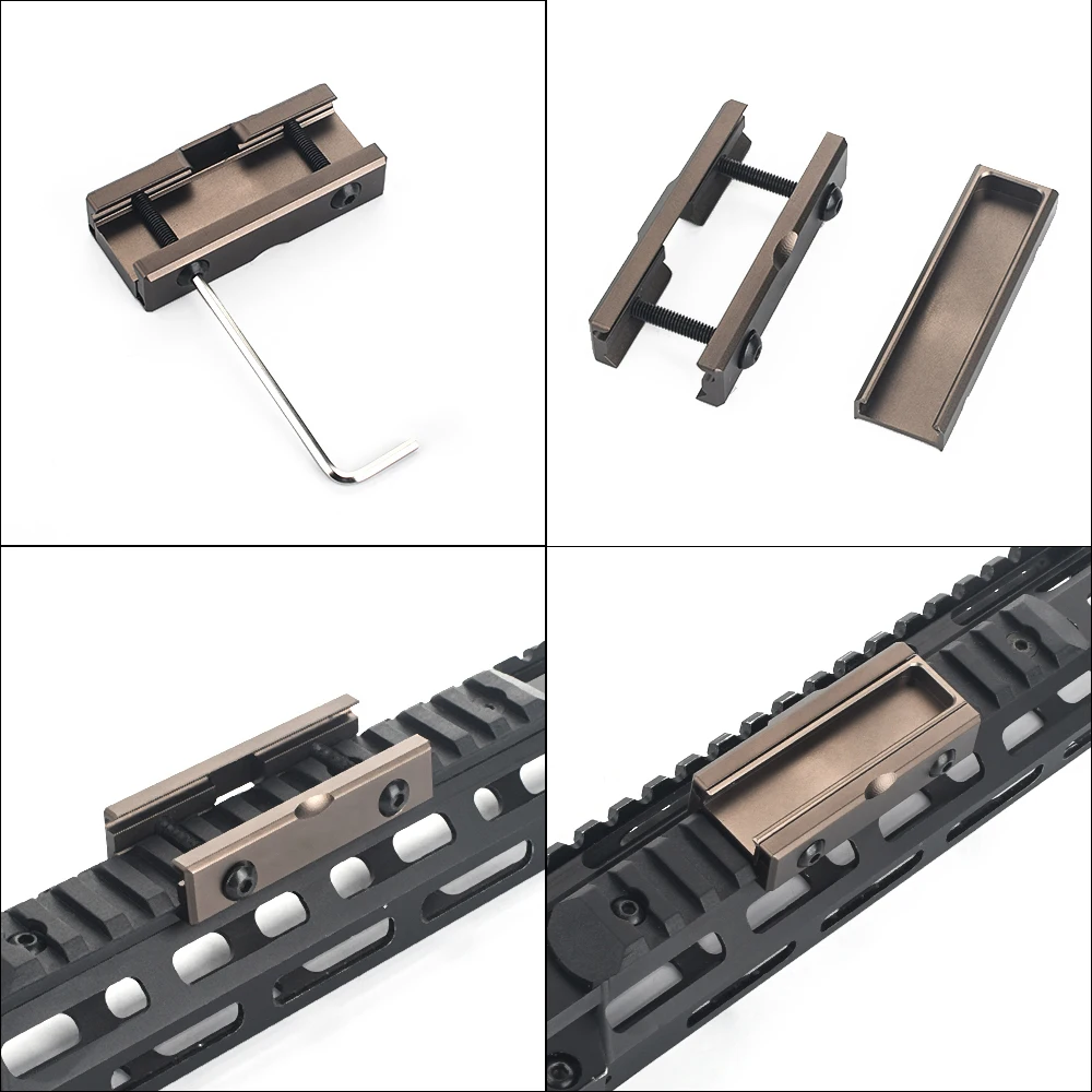 WADSN-interruptor Picatinny táctico, Panel de bolsillo de montaje en ranura para M300 M600, linterna DABL A2 PEQ15, Base Swtich de presión para caza - imagen 5