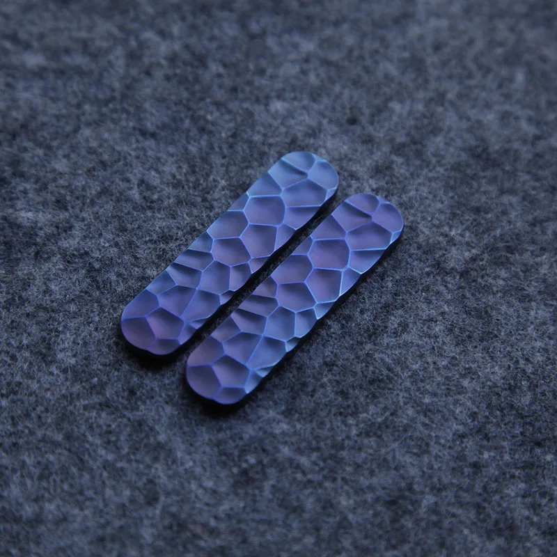 Parches de escala de mango de cuchillo de aleación de titanio azul tostado, 6 tipos, para cuchillos del ejército suizo Victorinox de 58mm, piezas clásicas de bricolaje Rambler - imagen 3