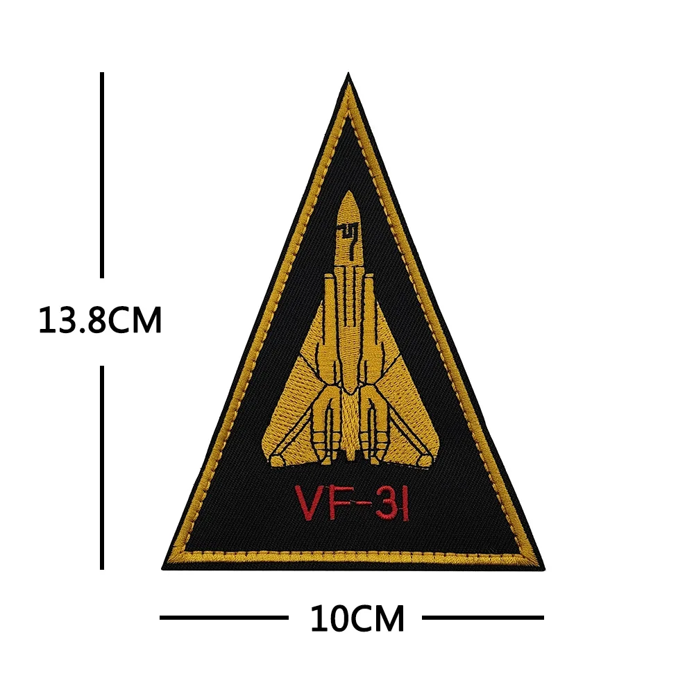 VF-31 Philly Cat Fighter Attack Squadron parche bordado VF-154 Black Knight Black Knight Squadron brazalete parches - imagen 2