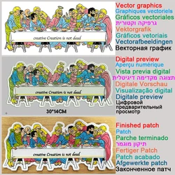 Parche bordado personalizado para planchar con velcro trasero